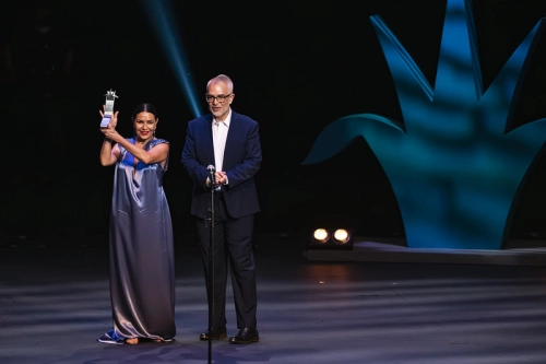 Dolores Heredia y Guillermo Mata
Foto FICG Adrián Salazar